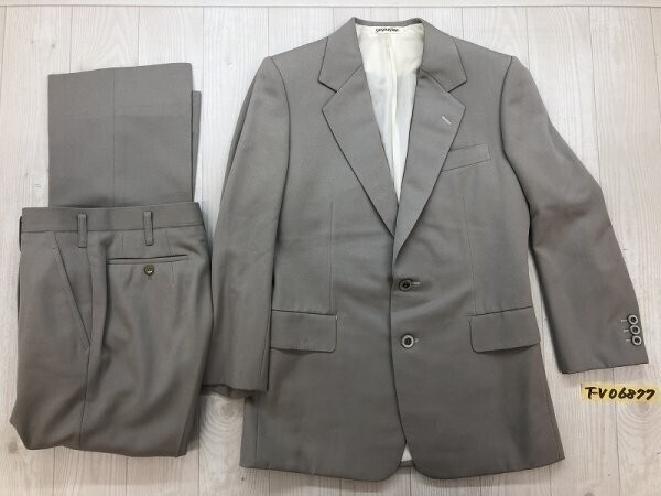 San Sebastiano メンズ 総裏地 スーツ 上下セットアップ 薄いグレー拍卖