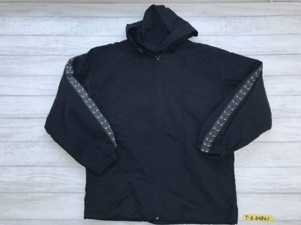 A.D.ONE SPORTS メンズ ライン入り ジップパーカー M 黒拍卖