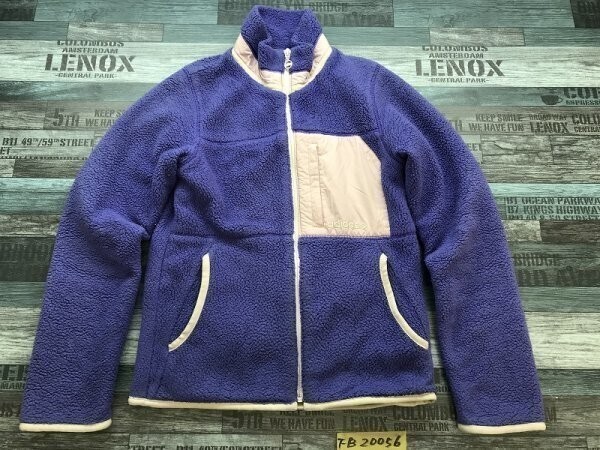 ADIDAS アディダス レディース 裏メッシュ ロゴ刺繍 フリース ジップジャケット S 紫薄ピンク拍卖