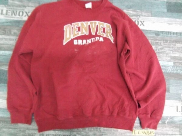 PORT&COMPANY メンズ 英字プリント 裏起毛 トレーナー L エンジ拍卖