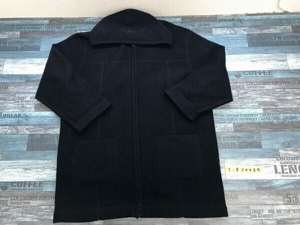 CITY MADONNA レディース ポケット付き ニット フーディーパーカー 大きいサイズ 3L 黒拍卖