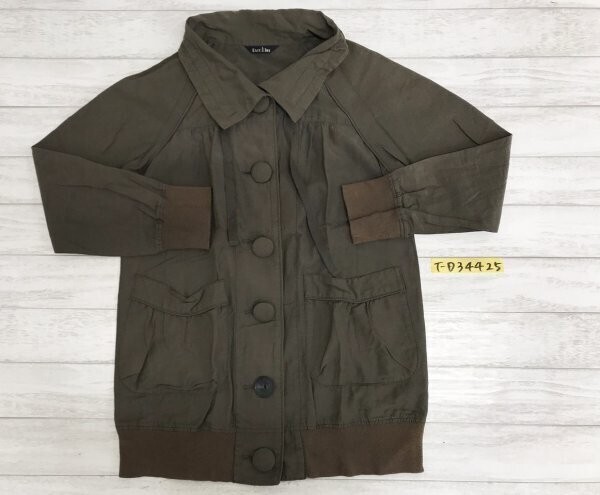 EASTBOY イーストボーイ レディース 薄手 ラグラン ミリタリージャケット 11 カーキ拍卖