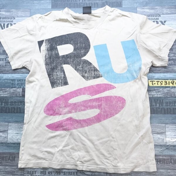 Rusty ラスティ メンズ プリント 半袖Tシャツ L ベージュ拍卖