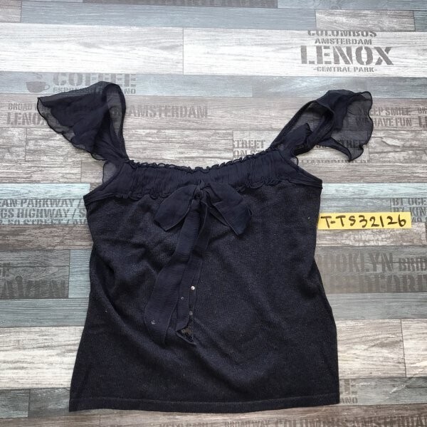 4℃ レディース リボン付き キャミソール 38 紺拍卖