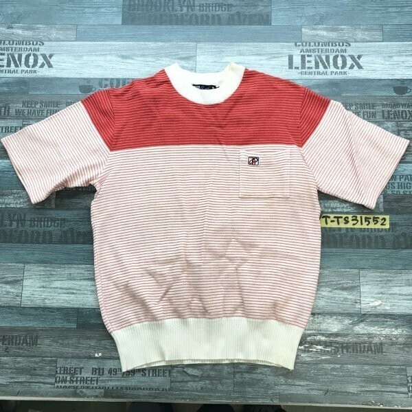 Arnold Palmer アーノルドパーマー レディース レナウン製 ボーダー カットソー M 赤白拍卖