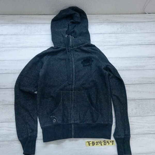 ROOTS メンズ ジップパーカー 小さいサイズ XS ブラック拍卖