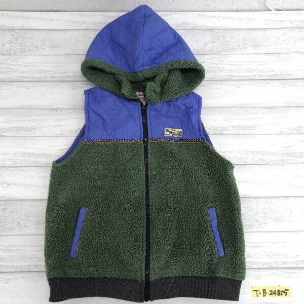 TITICACA チチカカ レディース ボア切替え フーディー ジップベスト M 緑青拍卖