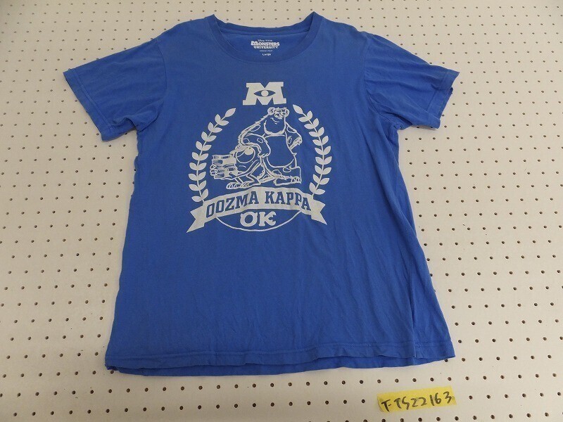 Monsters University モンスターズ・ユニバーシティ モンスターズインク Tシャツ 青×白 L拍卖