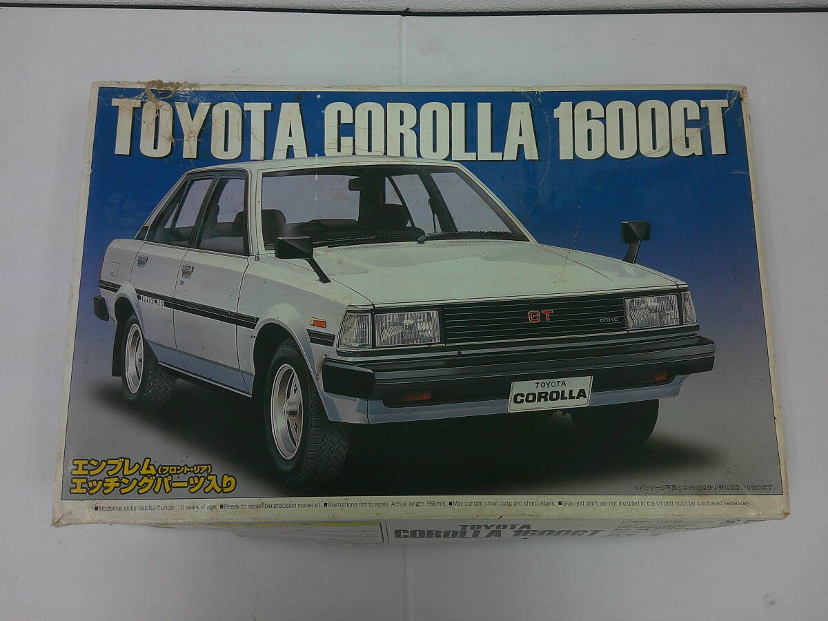 #2812 プラモデル トヨタ カローラ 1600GT 1/24 アオシマ 開封済み 未組立拍卖