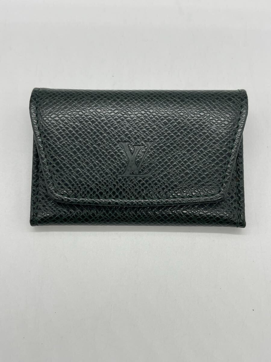 1円スタート【希少・美品】LOUIS VUITTON リザード型押しレザー カフスケース/カフリンクス付き Made in France拍卖