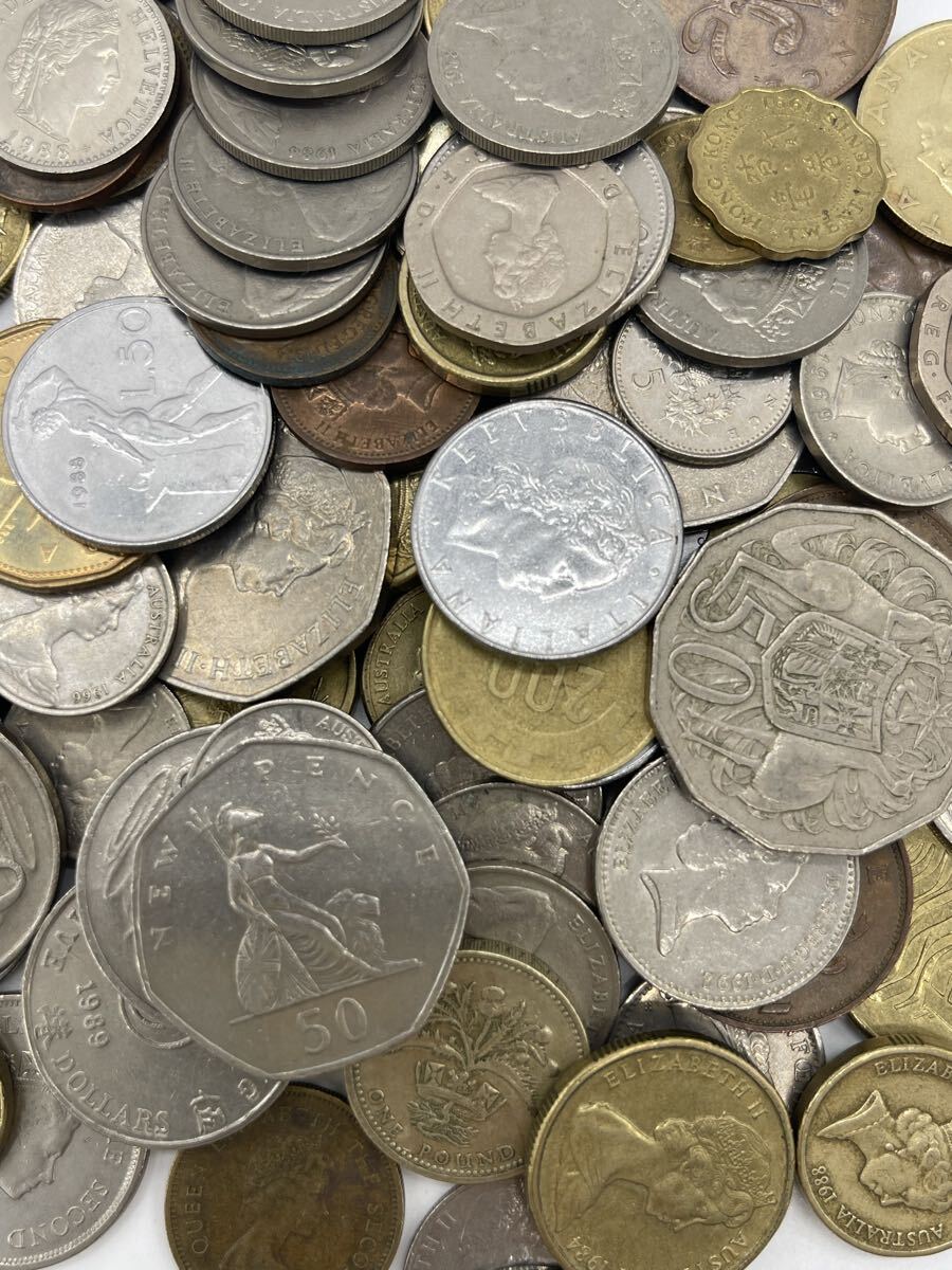 世界の硬貨 約600g 外国コイン まとめ売り 未選別 コレクション整理 記念硬貨など多数 1円スタート拍卖