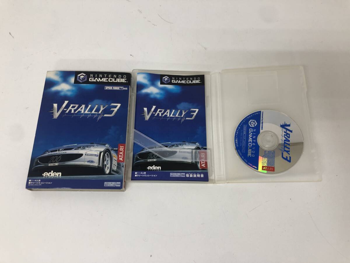 【レターパック発送】Nintendo GAMECUBE ゲームキューブ V-RALLY3 ゲームソフト 説明書/箱付き拍卖