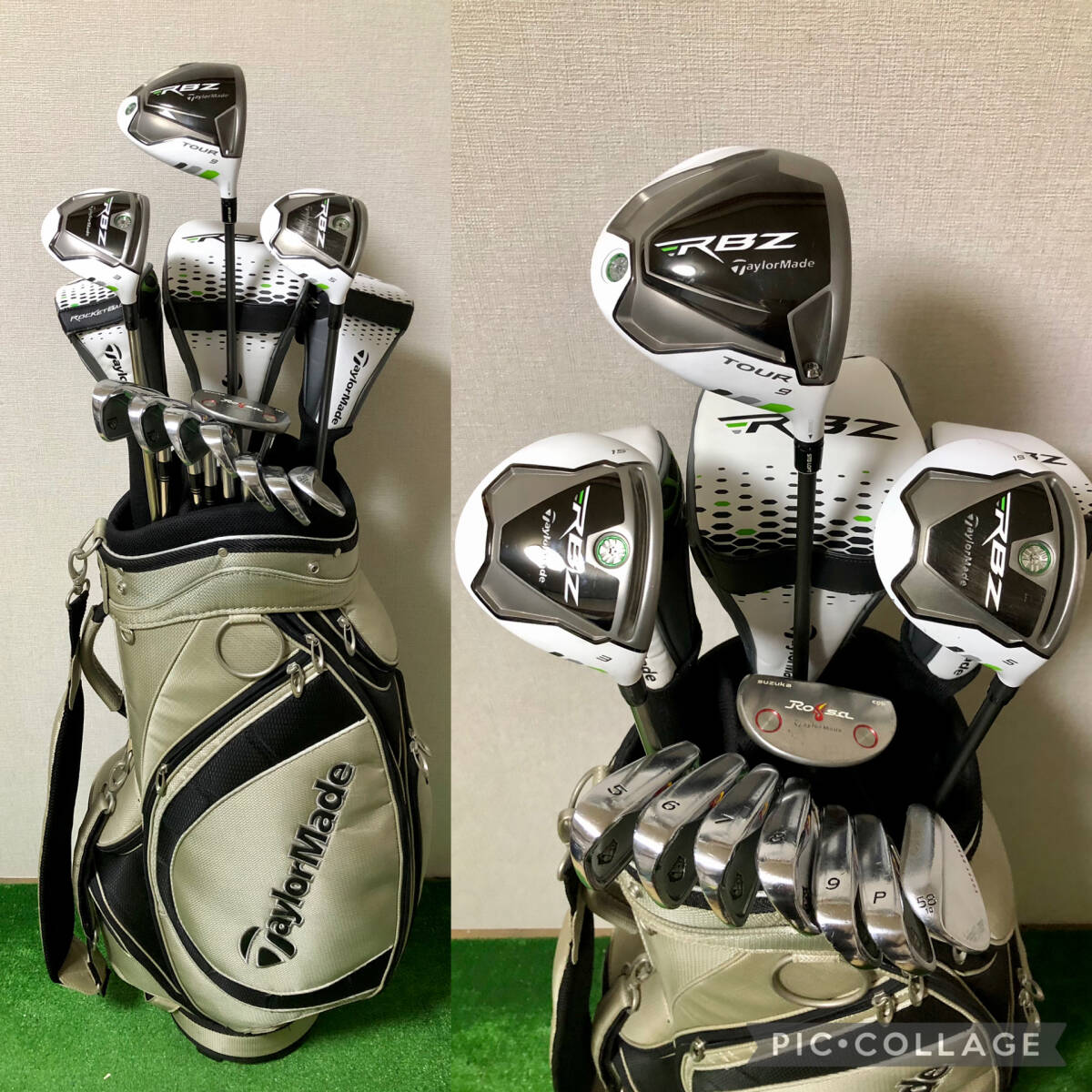 超豪華☆大人気白ヘッド☆テーラーメイド RBZ 男性用テーラーメイドセット テーラーメイド製 キャディバッグ付拍卖