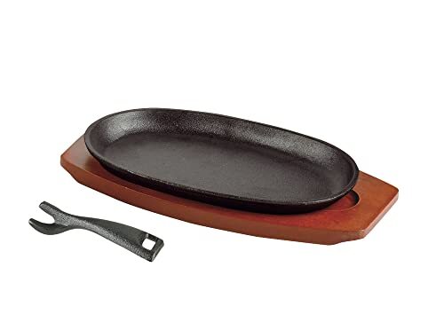 単品 小判型23×13㎝ パール金属 ステーキ皿 小判型 23×13cm 鉄鋳物 IH対応 オーブン対応 スプラウト HB-621拍卖