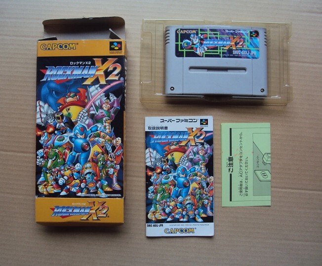 ★・SFC 「 ロックマンX2 ROCKMAN X2 」 ★箱・取説付 動作確認済 端子清掃済拍卖