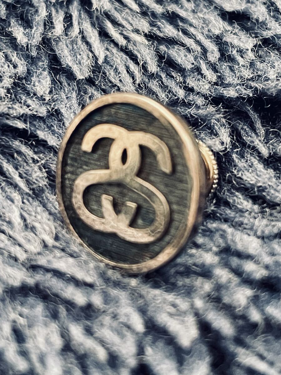 非売品 Stussy x JAM HOME MADE SILVER 925 pins シルバー925 ジャムホームメイド ステューシー オールド ピンズ 正規品拍卖