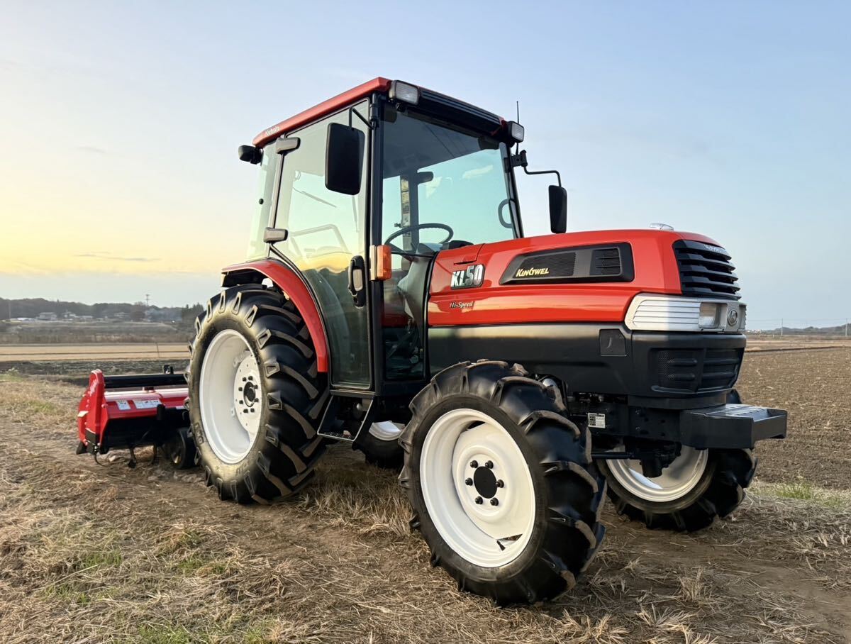 クボタ KL50 キャビン エアコン 27馬力 トラクター 841時間 ★2WD/4WD ●ニプロ ロータリー CX2008●拍卖