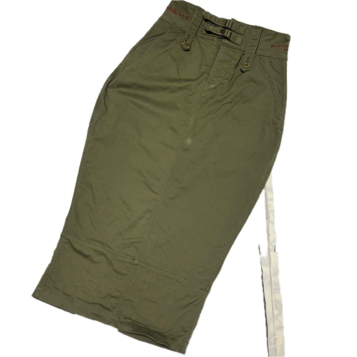 希少【KAPITAL キャピタル【商品名】k1509sk78 刺繍 ストレッチ ミリタリー ロングスカート/グルカスカート拍卖