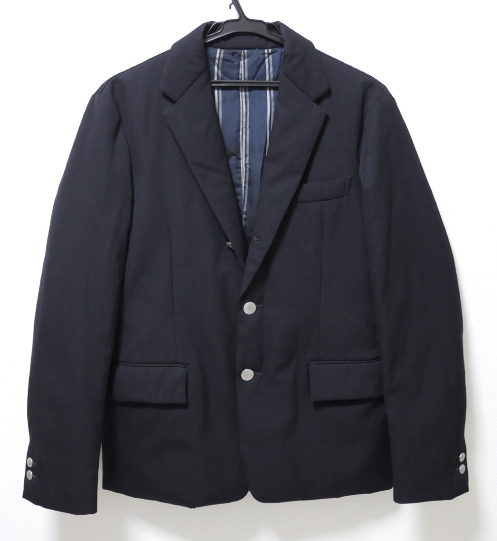 トゥモローランド ダウン テーラードジャケット 紺 M 銀ボタン ブレザー 拍卖