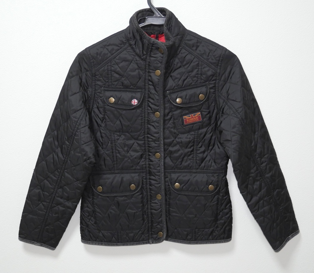 Barbour 子供用 中綿 キルティング ジャケット 黒 L キッズ バブアー インターナショナル拍卖