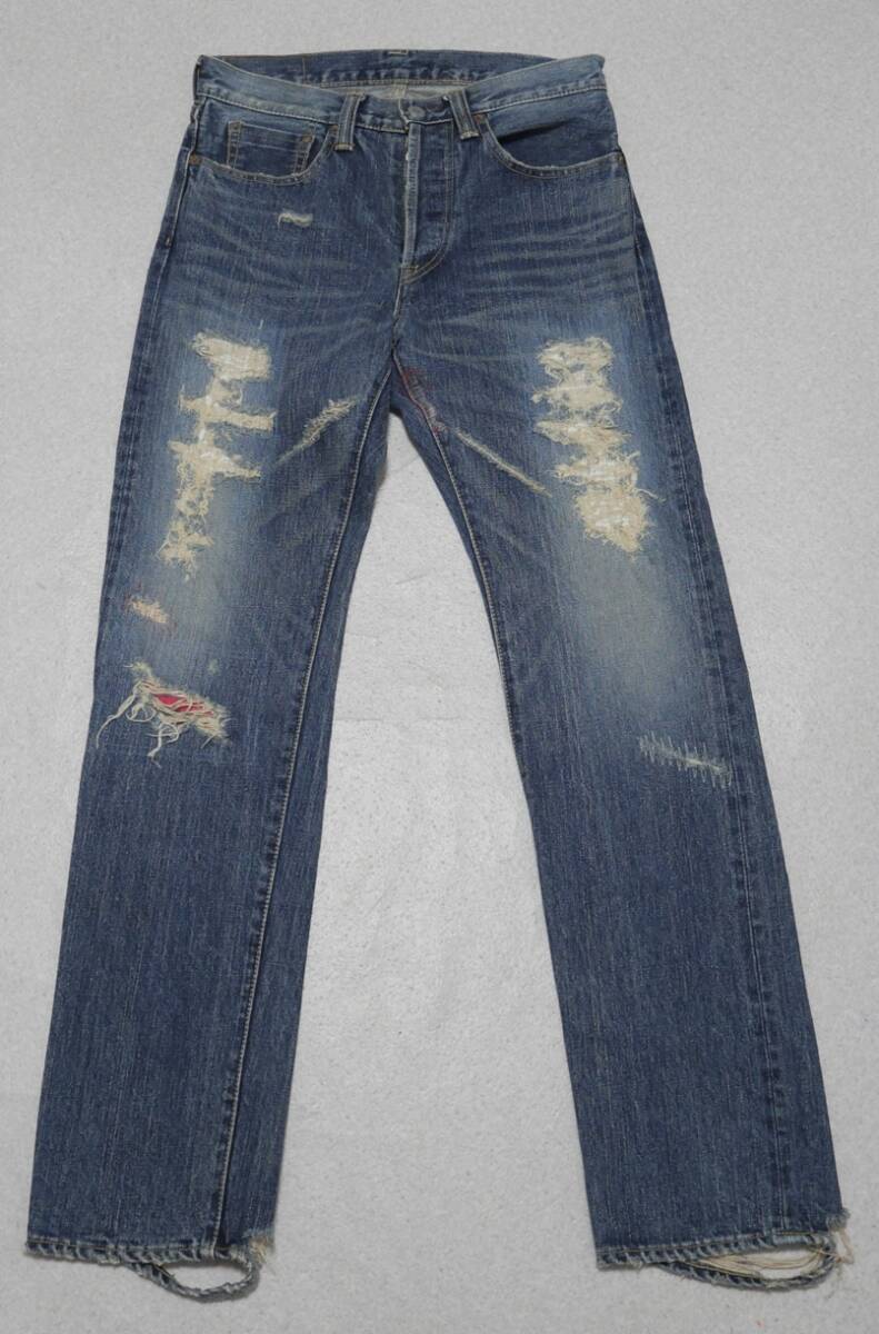 ETERNAL エターナル ダメージ加工 デニムパンツ 30 備中倉敷工房拍卖