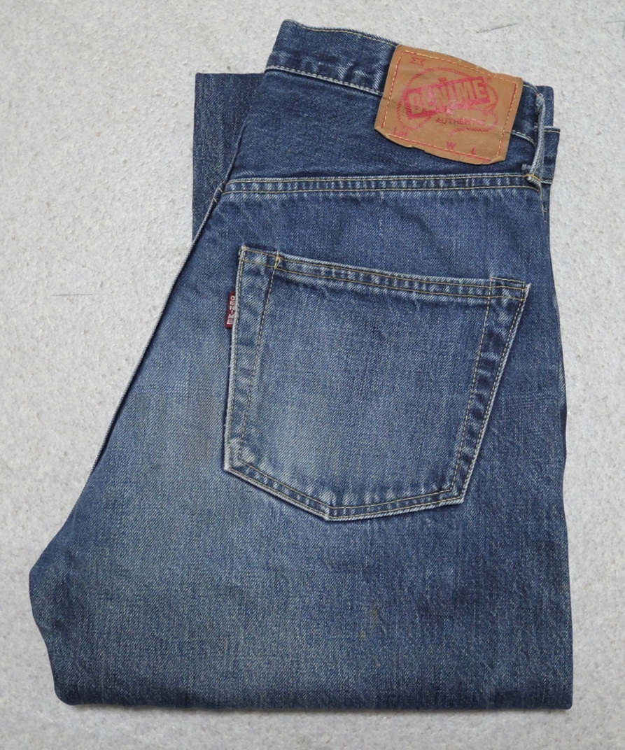 旧ドゥニーム XXモデル デニムパンツ 29インチくらい 隠しリベット 紙パッチ 赤耳拍卖