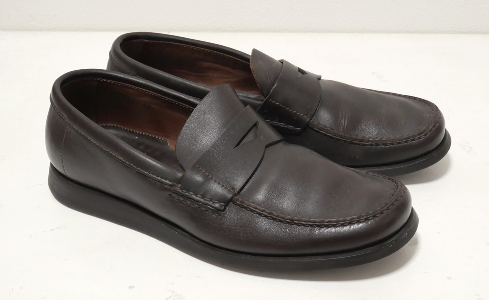 Silvano Mazza シルバノマッツァ ローファー ダークブラウン 40 レザーシューズ拍卖
