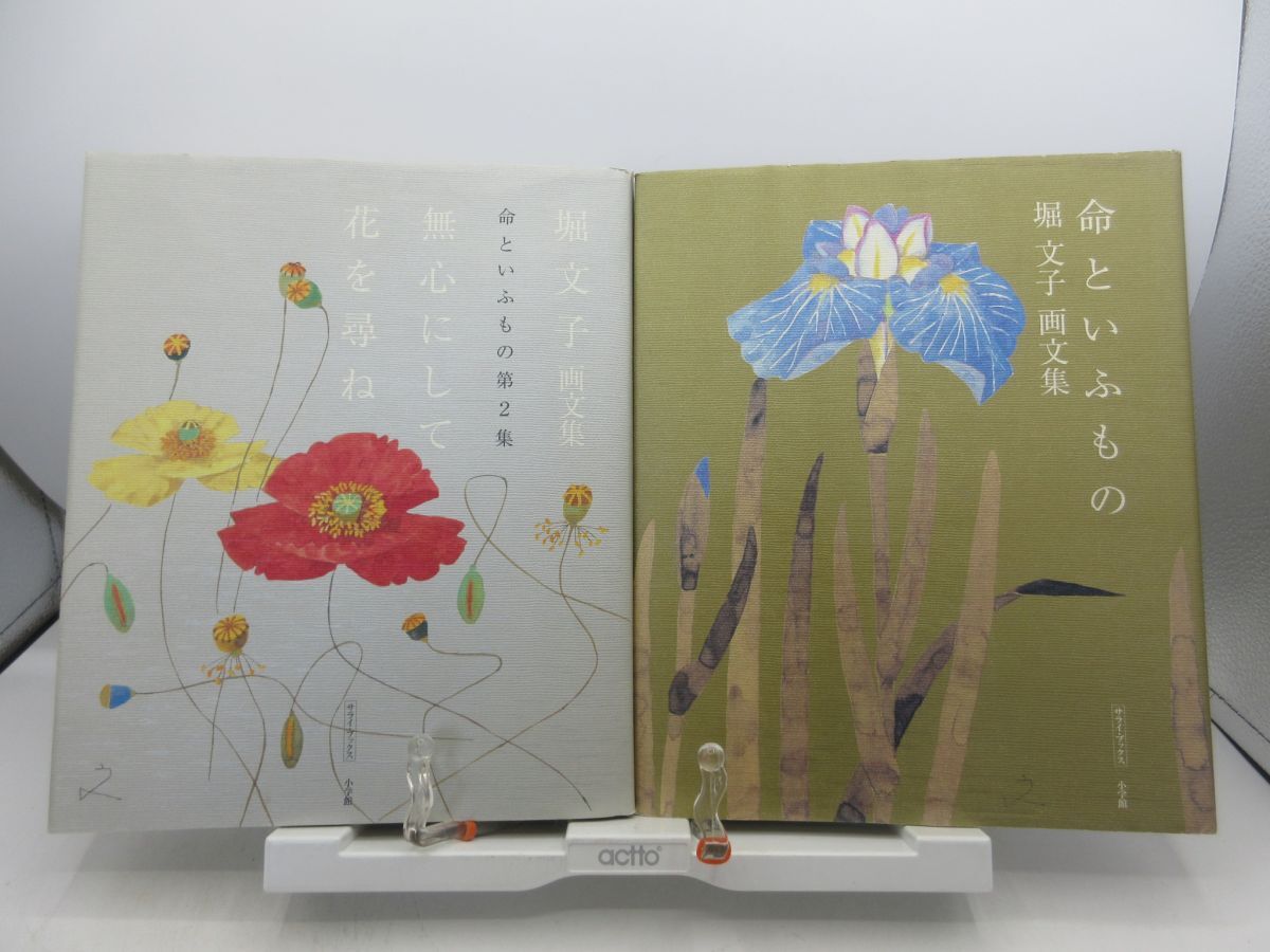 A3■2冊セット 堀文子画文集 命といふもの、無心にして花を尋ね【発行】小学館 ◆可■YPCP2拍卖