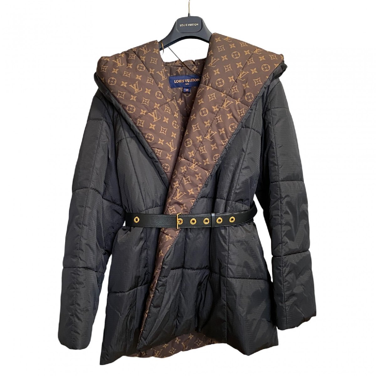 未使用 ルイ ヴィトン LOUIS VUITTON レディース ピローパファーラップコート 1AA8YC #38拍卖