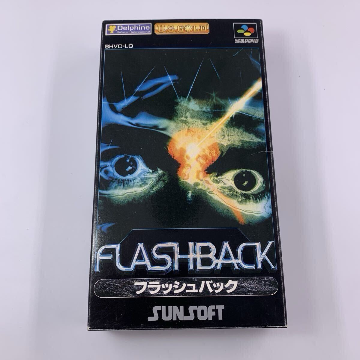 【美品良品】スーパーファミコン フラッシュバック SFC 箱感色味光沢良好 拍卖