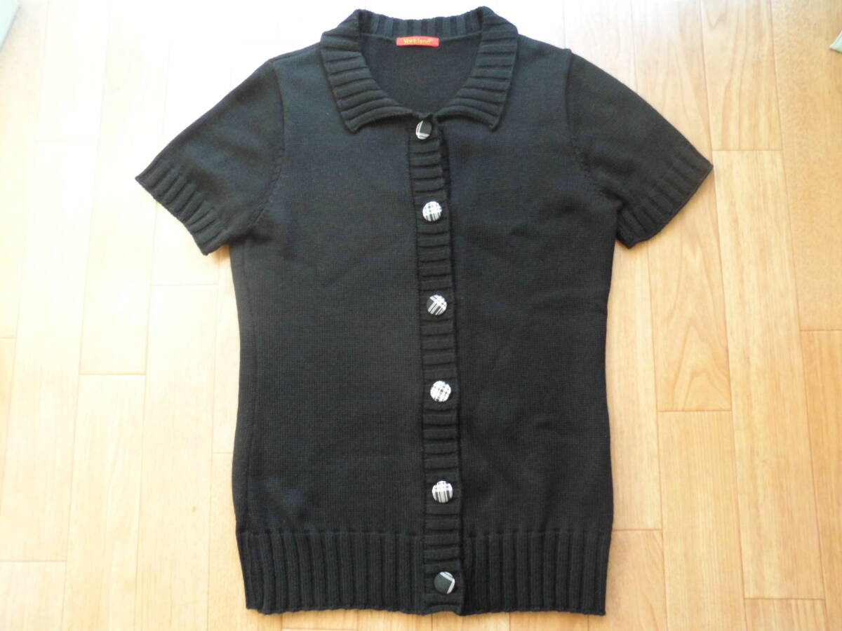 Yorkland(ヨークランド) 半袖 カーディガン 黒色拍卖
