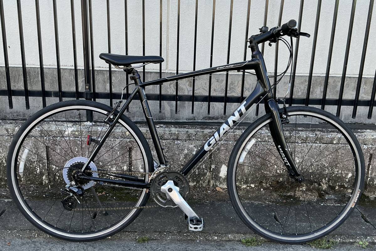 ◎引き取り歓迎<整備済・美品車>ジャイアント・エスケープRX 4 サイズL 3×8段変速 タイヤ700×28c ブラック・多数新品パーツ交換済拍卖