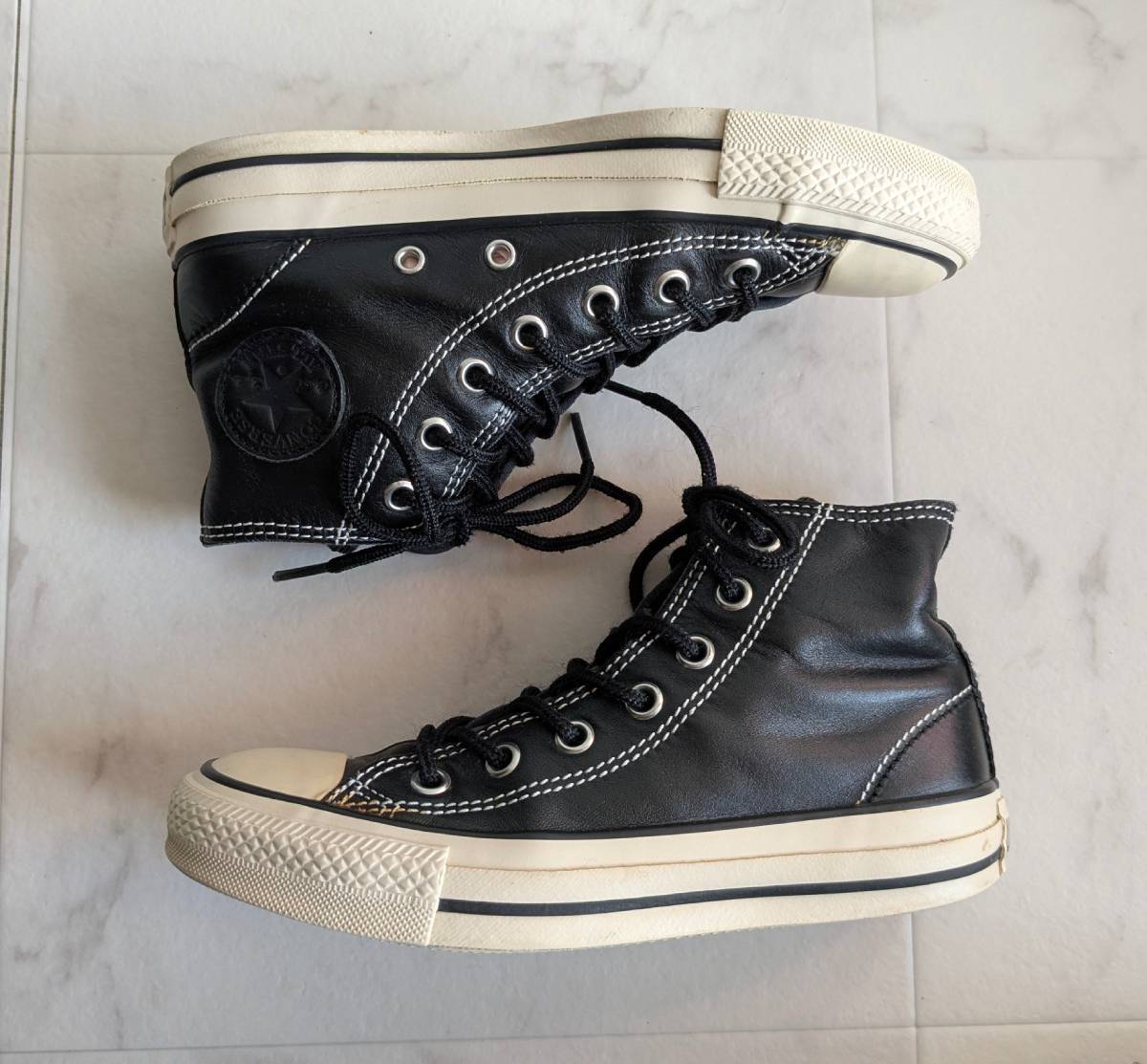 converse コンバース レザー オールスター HI 23cm 拍卖