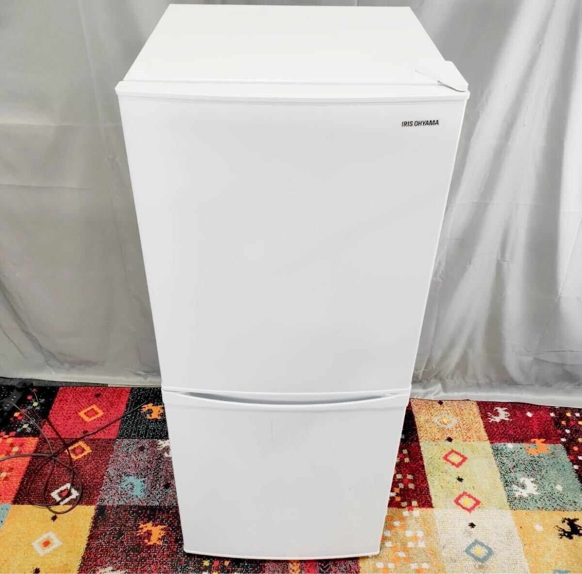 ☆ 2023年製 IRIS OHYAMA 142L ノンフロン冷凍冷蔵庫 IRSD‐14A‐W 右開き 2ドア アイリスオーヤマ ホワイト 一人暮らし モノトク拍卖
