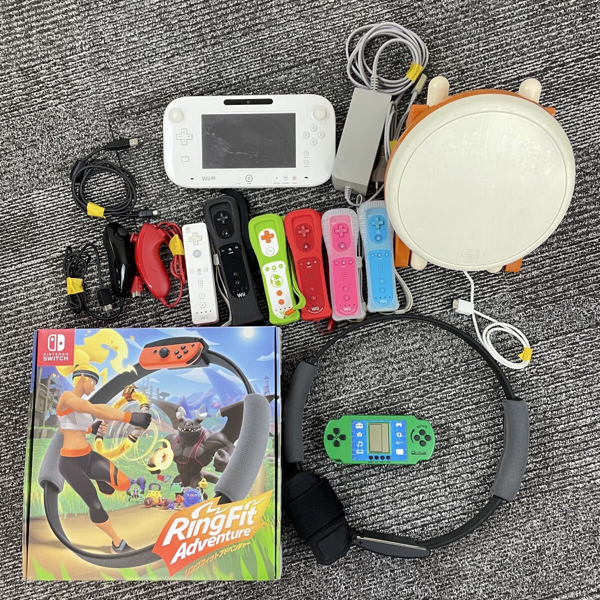 F ニンテンドーゲームアクセサリーまとめ Switch リングフィットアドベンチャー 太鼓の達人 Wii コントローラー ゲームパッド モノトク拍卖