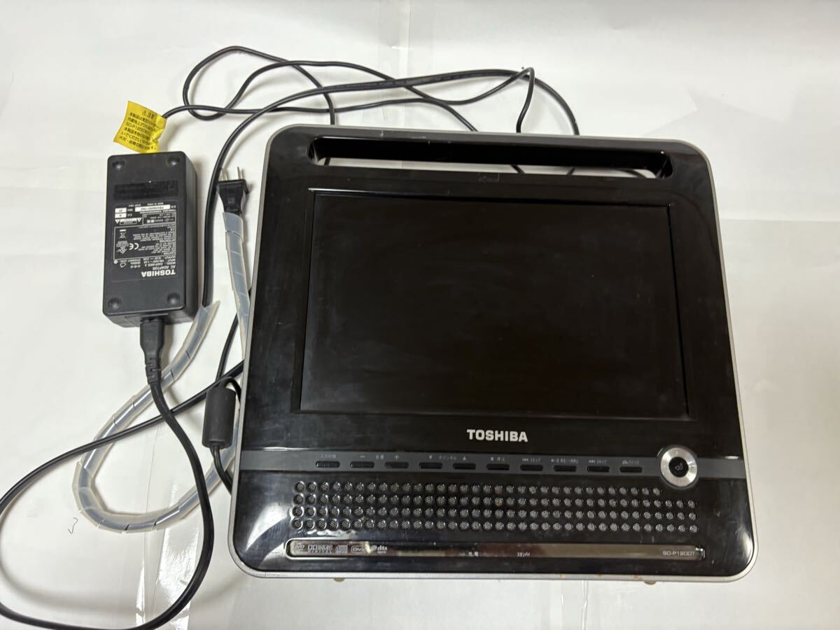 東芝 TOSHIBA SD-P120DT REGZA ポータブルDVDプレーヤー SD-P100WP リモコン ポータブル拍卖