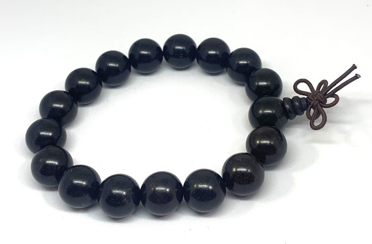 【Premio Fortuna】黒檀木10ミリ珠ブレスレット 念珠 内径約17.5センチ 約10ミリ珠 高級黒檀念珠 C6hmZ5z9 308拍卖