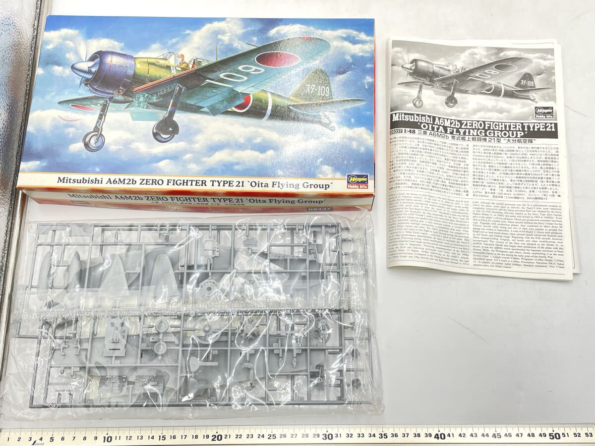 1101-141【未検品】プラモデル ハセガワ 1/48 09337 三菱 A6M2b 零式艦上戦闘機 21型 大分航空隊 特別仕様 拍卖