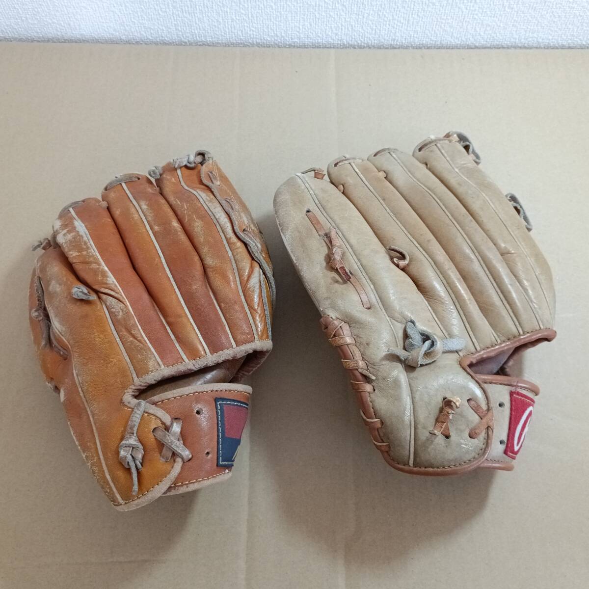 【MIZUNO Rawlings】 野球グローブ 2点セット拍卖