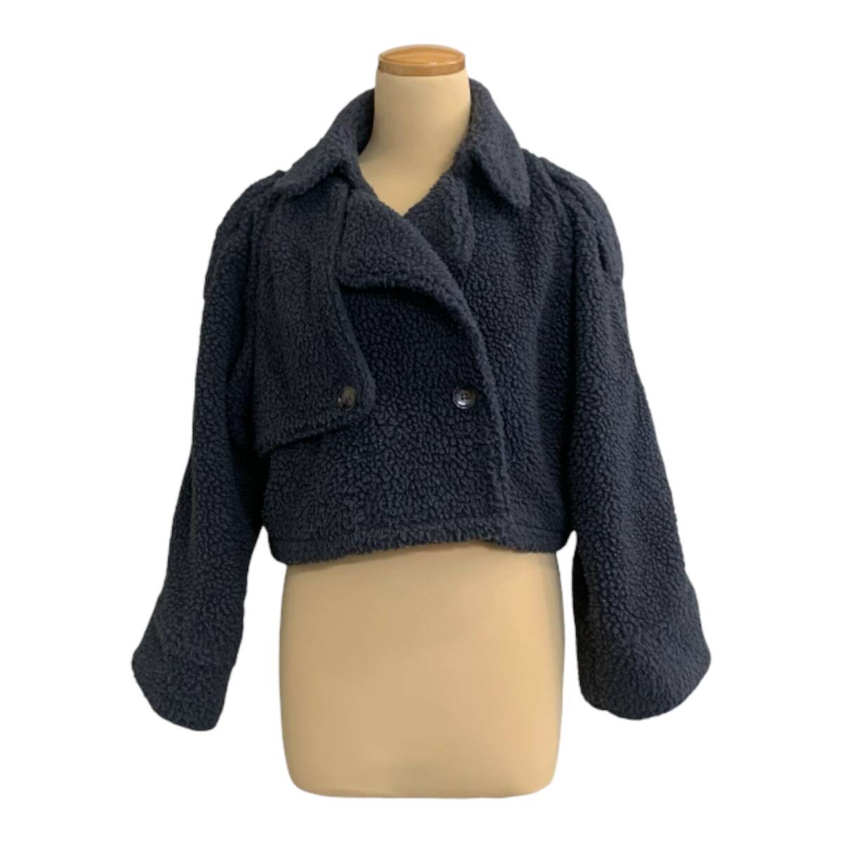 【長期保管品】GRL/グレイル もこもこアウター 灰(濃) サイズF 1点 ジャケット 上着 シンプル レディースファッション ファッション拍卖