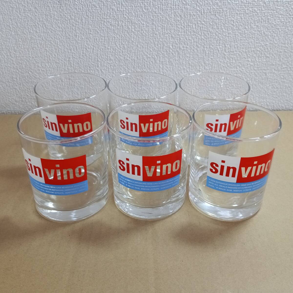 【sinvino】 シンビーノ オンザ ロックグラス 360ml 6個セット 大塚食品 新品未使用拍卖