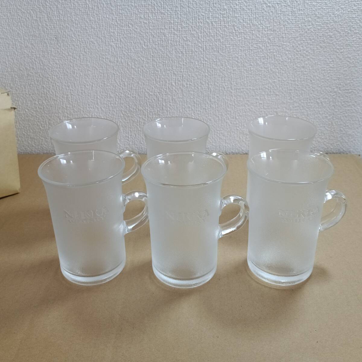 【ニッカウヰスキー】 ワンダーグラス ガラスマグカップ ホットグラス 6個 新品未使用拍卖