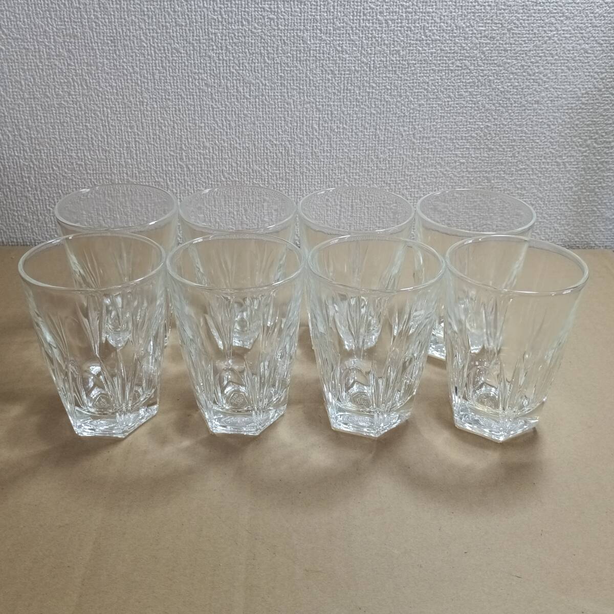 【ニッカウヰスキー】 ニッカウイスキー ノベルティ カットタンブラーグラス ロックグラス 8個セット 新品未使用拍卖