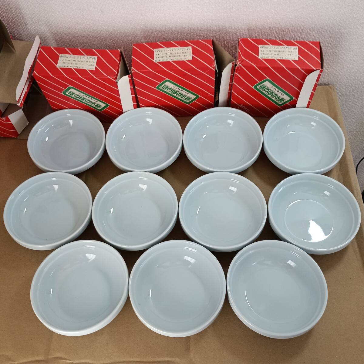 【ノリタケ特製】 ほのぼの小鉢 水色 スタッキング 11枚 新品未使用拍卖