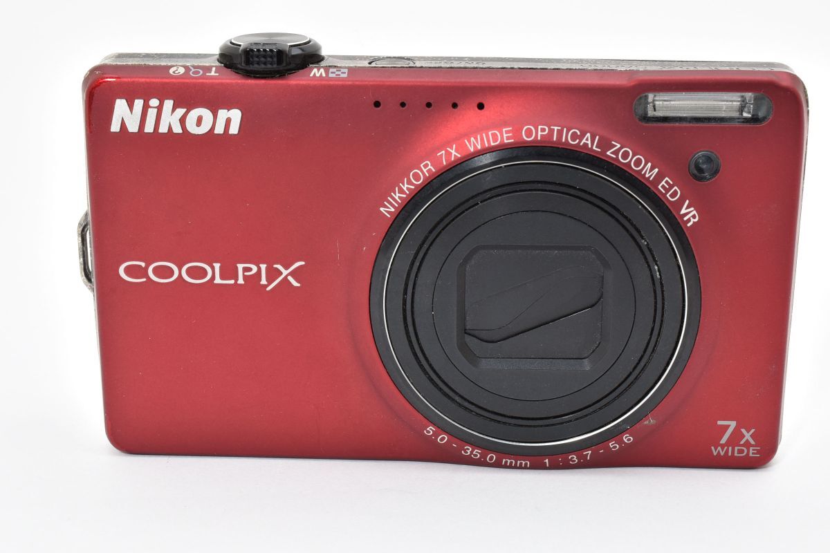 ★訳あり極上品★ NIKON ニコン COOLPIX S6000 レッド 基本動作OK! ケラレあり AU5336#1983#0057拍卖