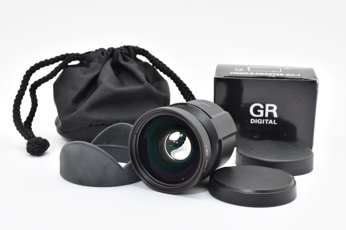 ★新同品★ RICOH リコー GR DIGITAL HOOD ADAPTER GH-1/ GW-1 箱 ケース フード AU5326#0041#0006拍卖