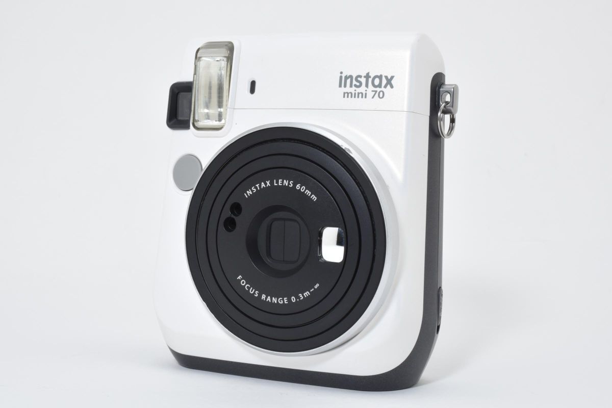 ★訳あり極上品★ FUJIFILM フジフィルム instax mini 70 ホワイト 基本動作OK AU5374#0033#0006拍卖