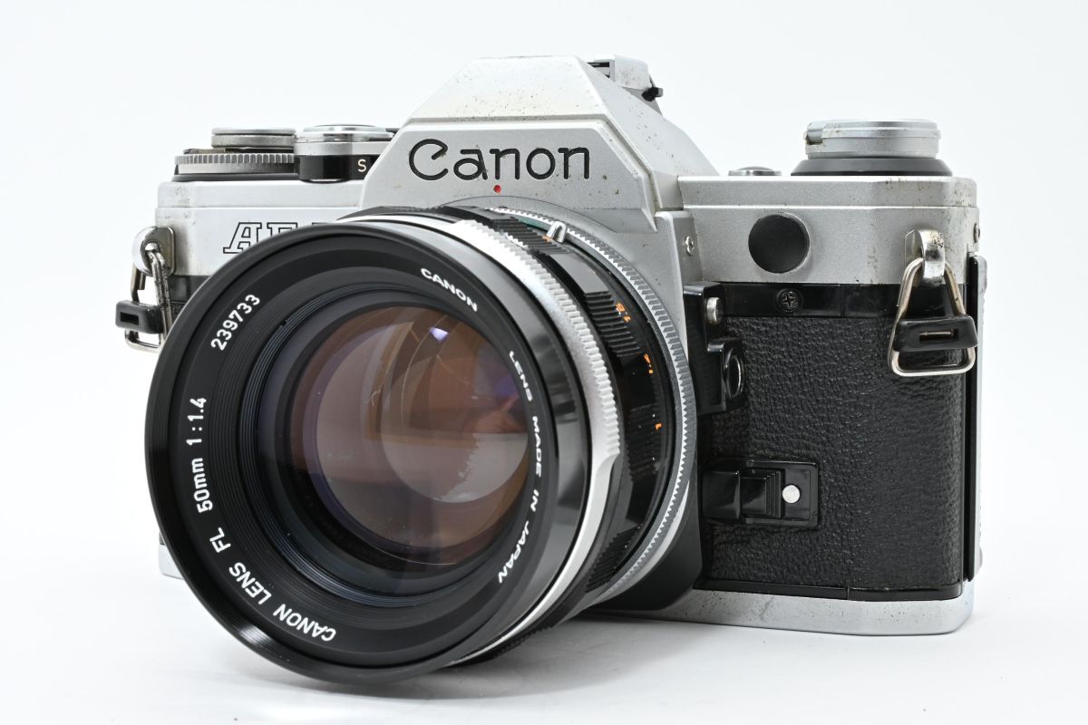 ★実用品★ Canon キヤノン AE-1 シルバー / FL 50mm F1.4 レンズセット 鳴き無し 露出計OK AU5362#0003#00011拍卖