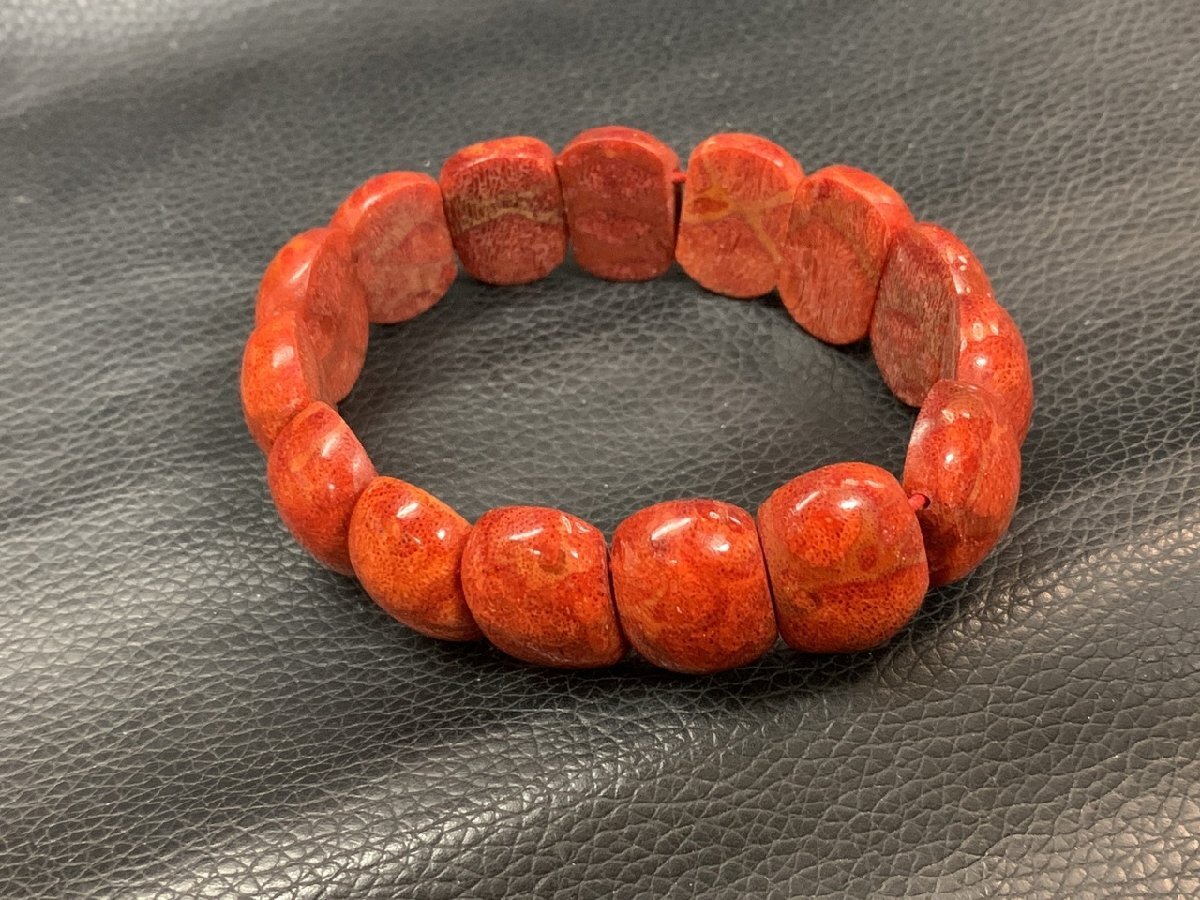 【TR-5720】赤珊瑚 ブレスレット 赤 珊瑚 アクセサリー サンゴ さんご コーラル パワーストーン 天然 同梱可【千円市場】拍卖