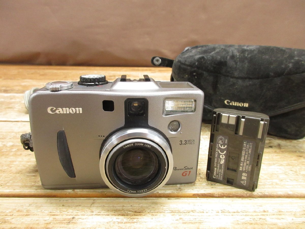 【WS-1954】キャノン Canon PowerShot G1 CANON ZOOM LENS 3x IS 7-21mm 1:2.0-2.5 デジタルカメラ 現状品 同梱可【千円市場】拍卖